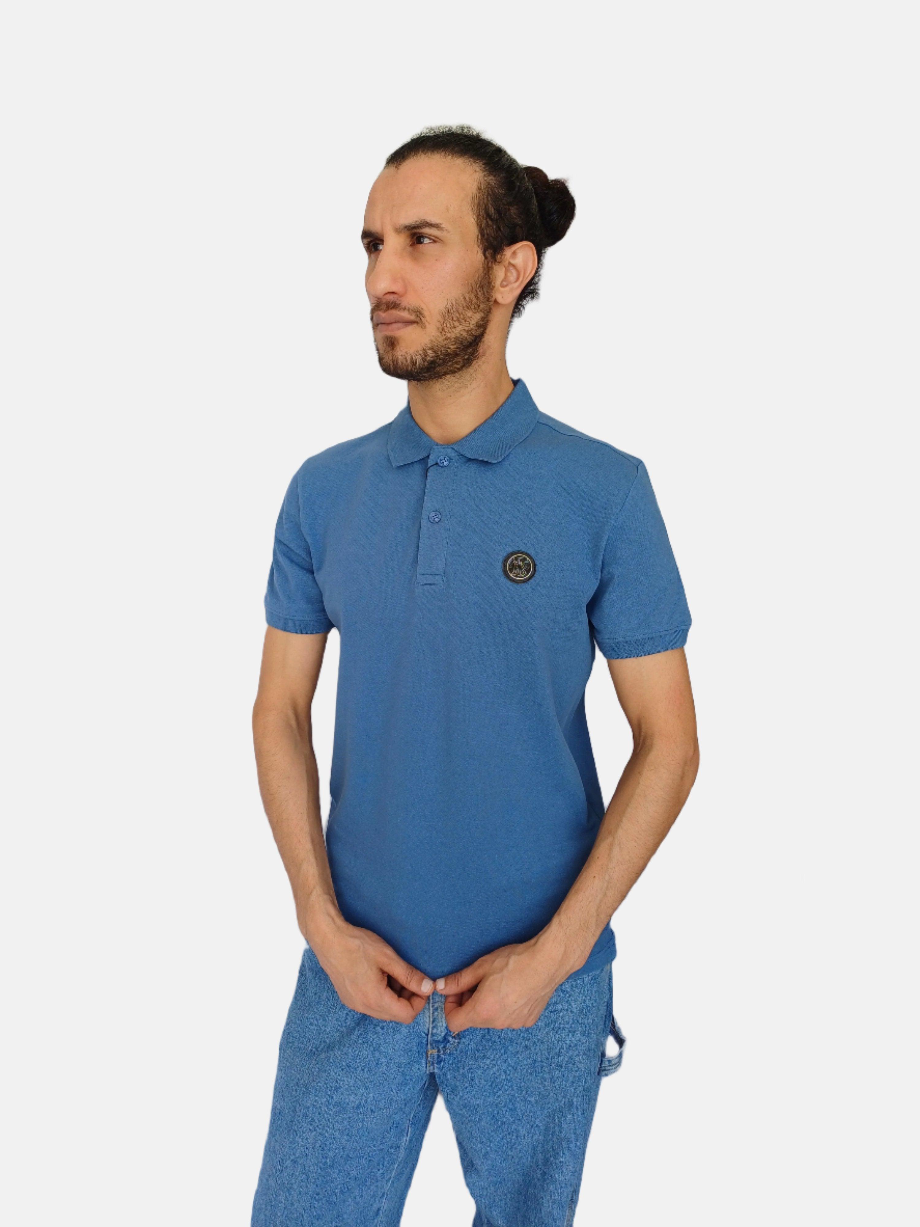 BURBERRY Blue Men Polo T-shirt