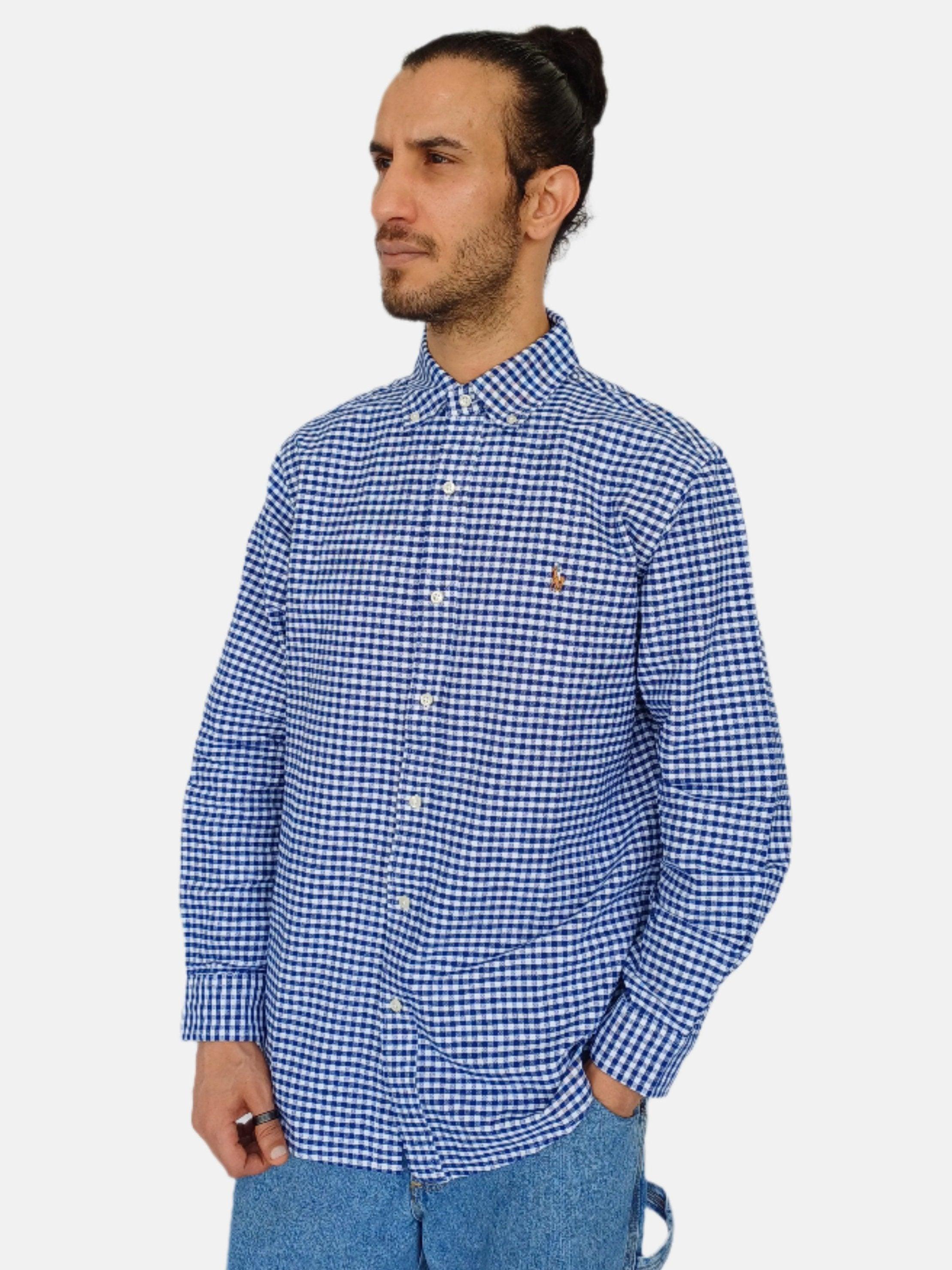 Ralph Lauren Blue Check Classic Fit FS Shirts