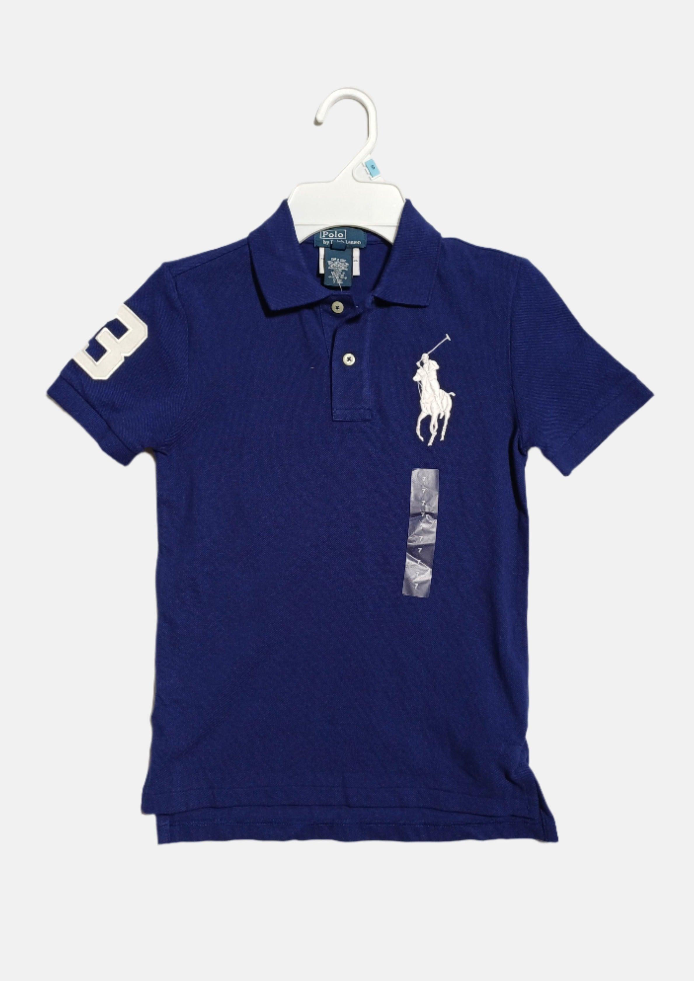 T-SHIRT POLO BLEU MARINE RALPH LAUREN POUR GARÇONS SS 322169117J8N