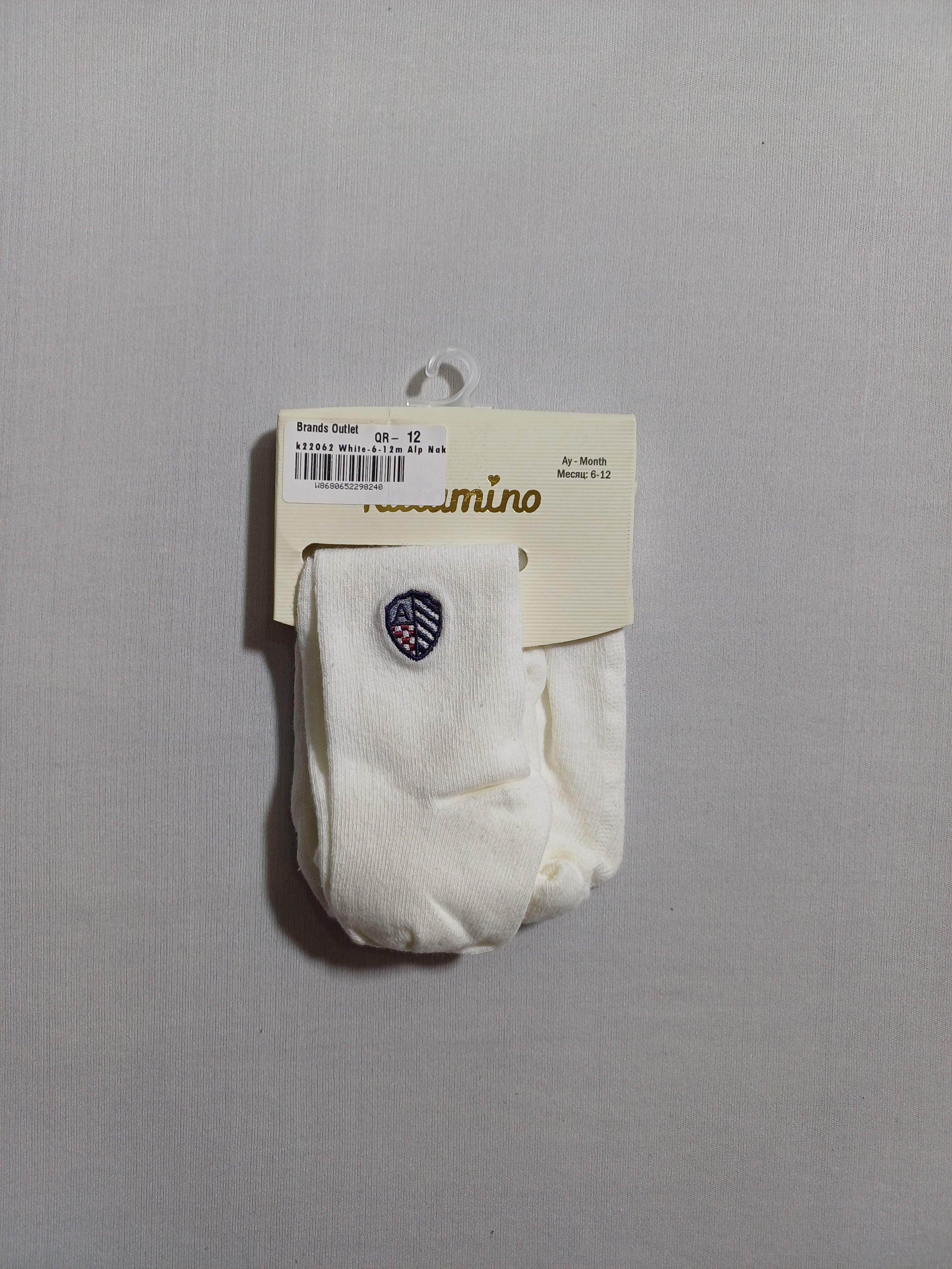 k22062 White Alp Nakışlı baby Pantyhose