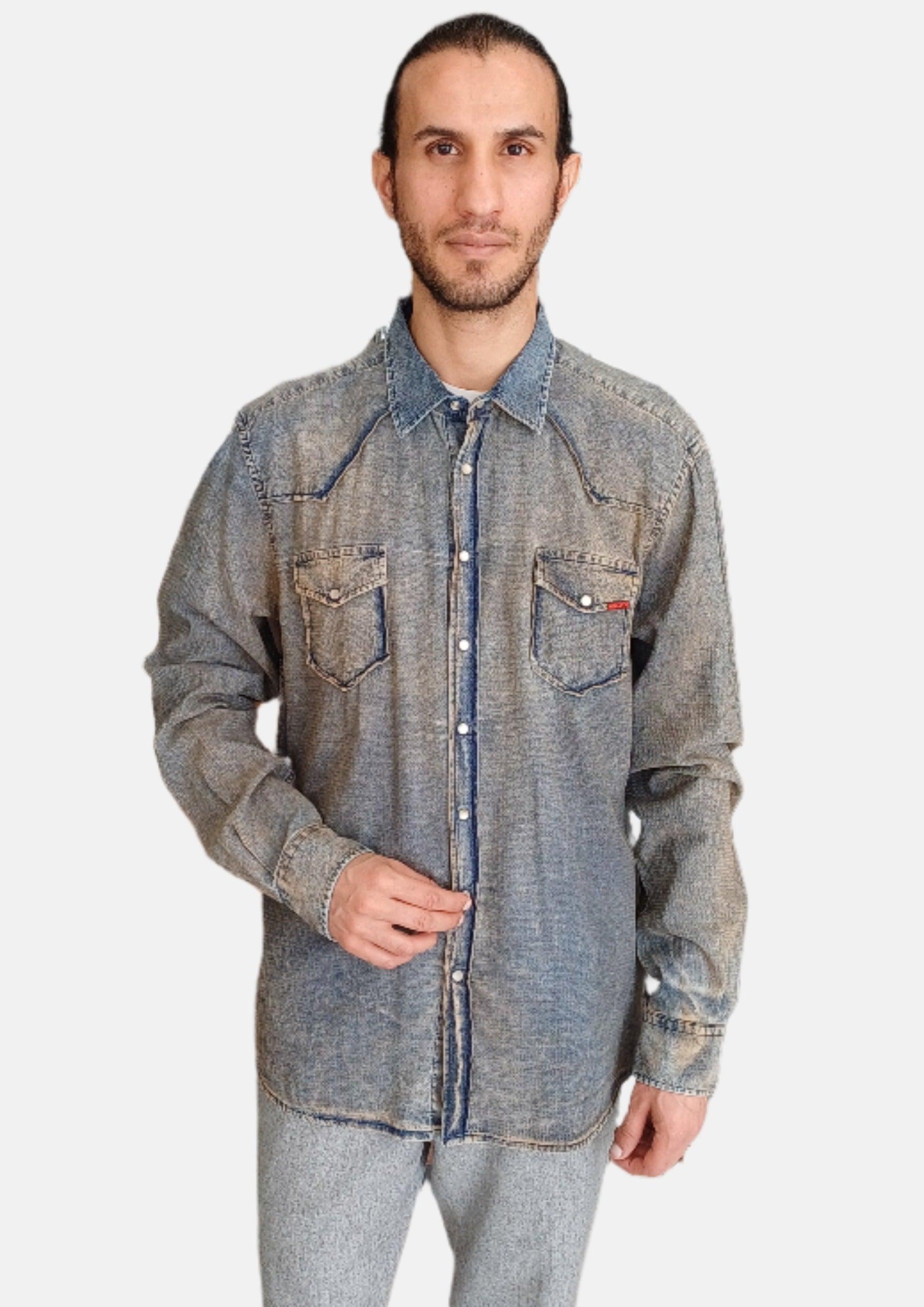 LIU.JO Denim Men Shirt MLJ16IP201-HUMMER