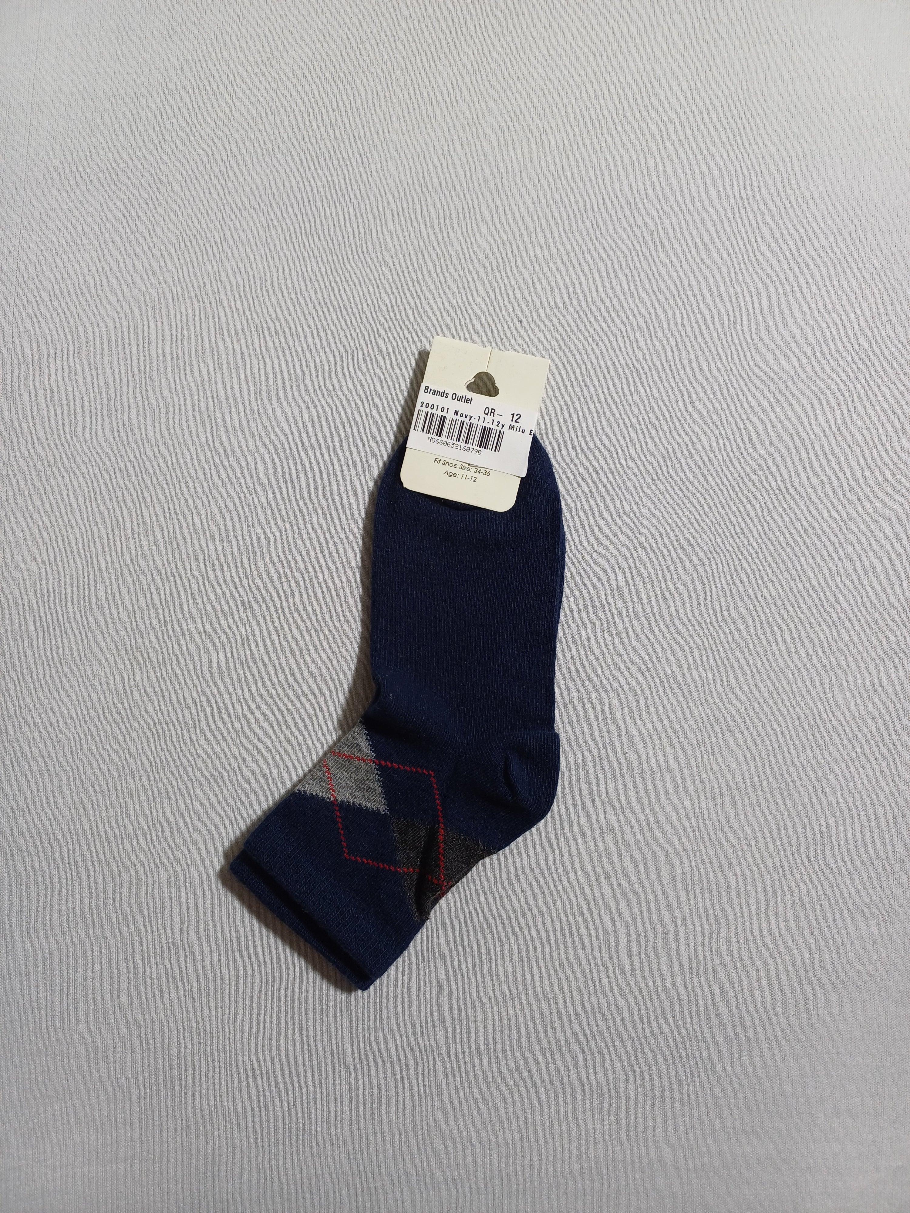 200101 Navy Mila Ekose socks