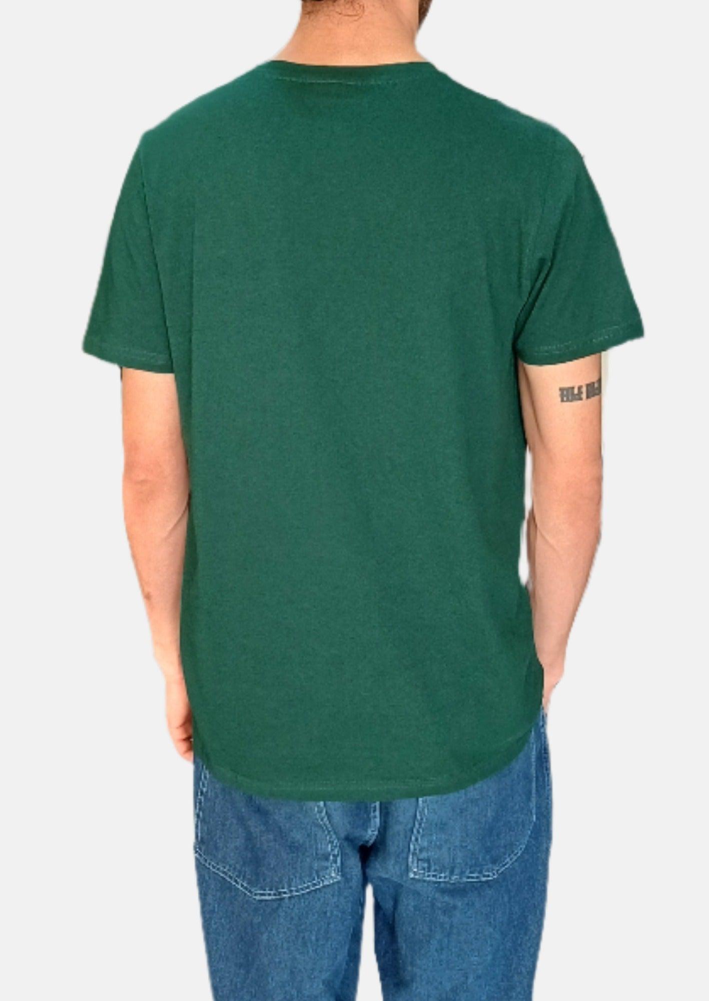 T-SHIRT COL ROND VERT LACOSTE