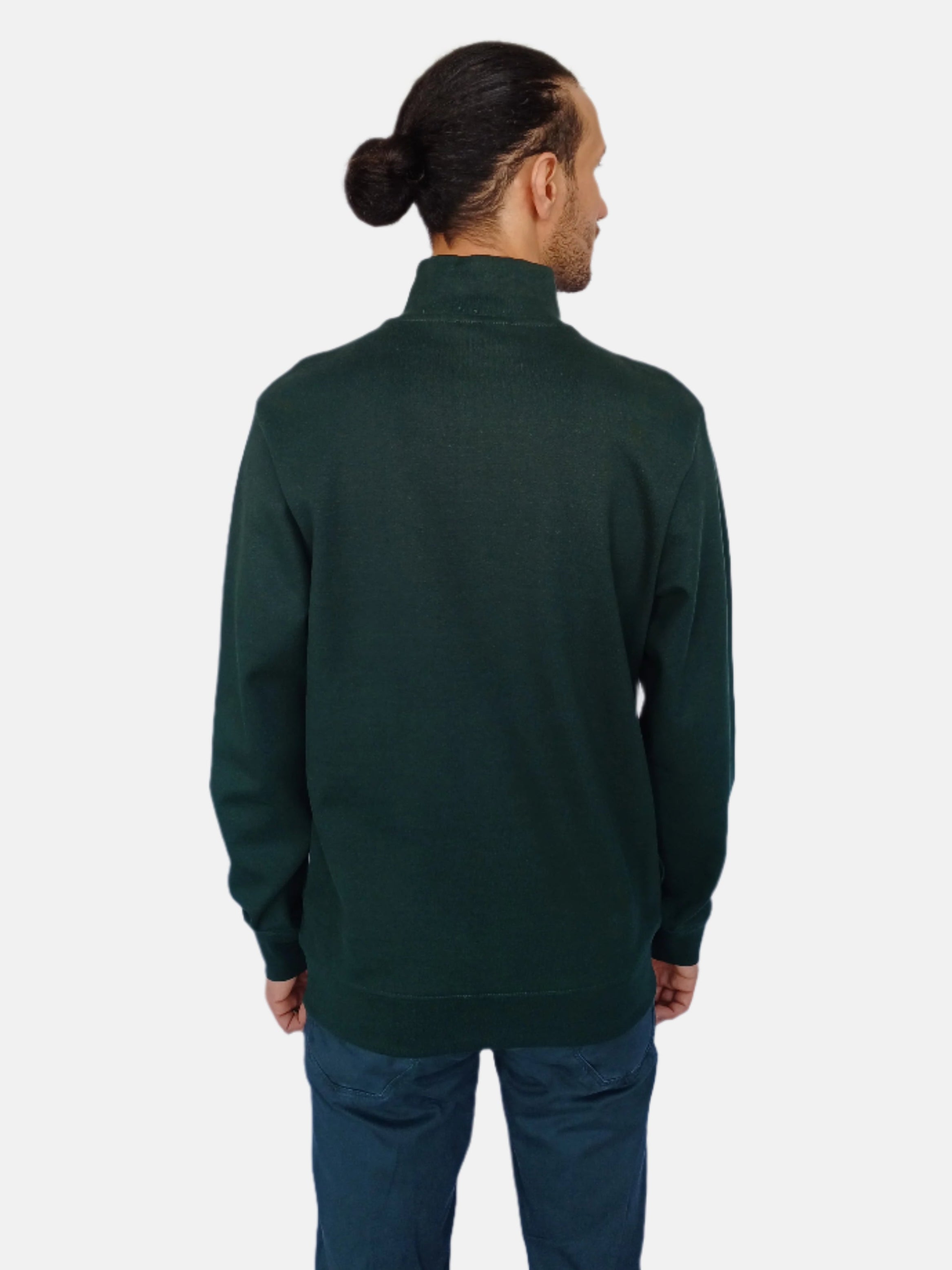 Ralph Lauren Green Custom Slim Fit Quarter(1/4)-Zip Sweatshirt 710666998002