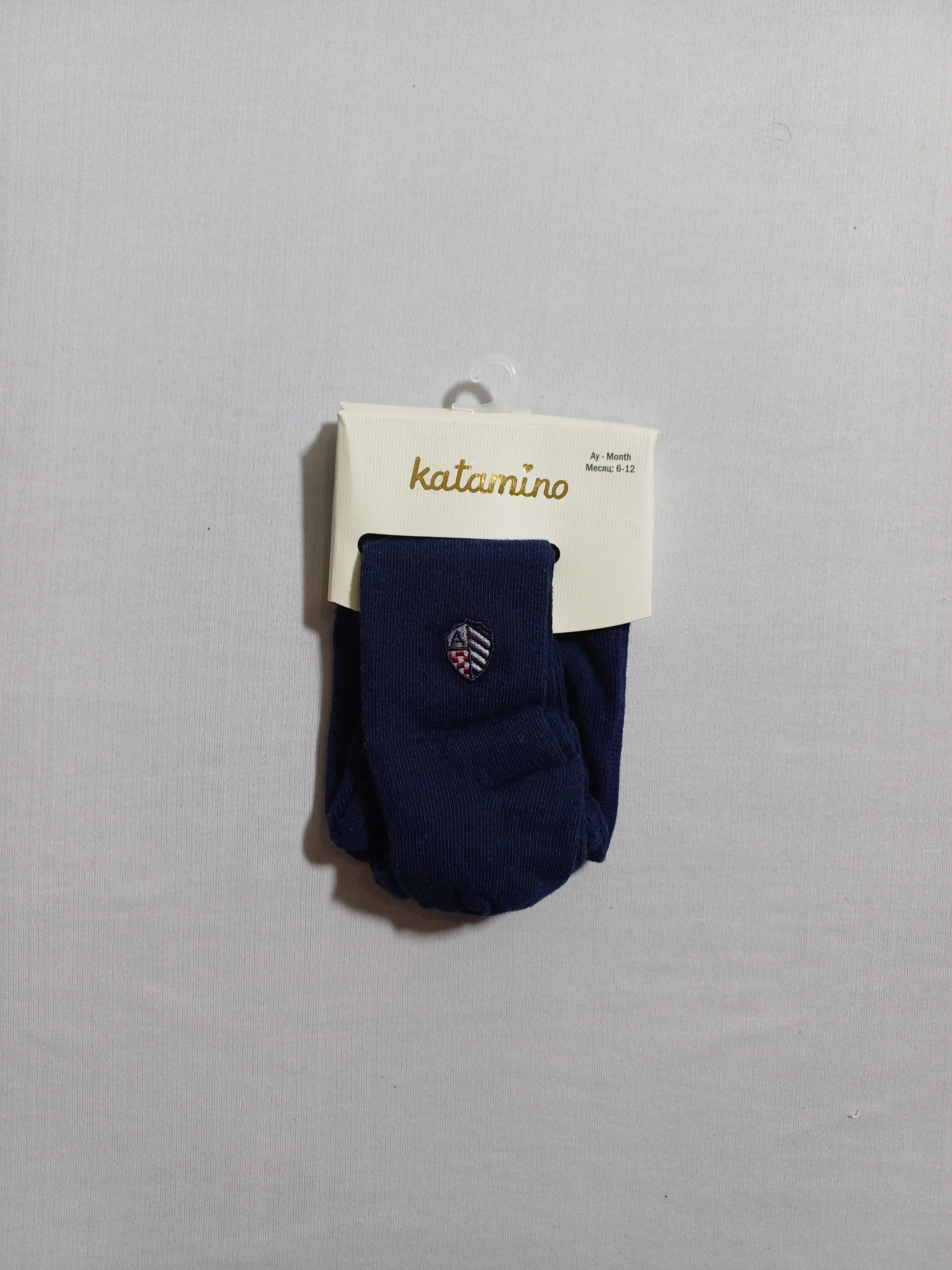 k22062 Navy Alp Nakışlı baby Pantyhose