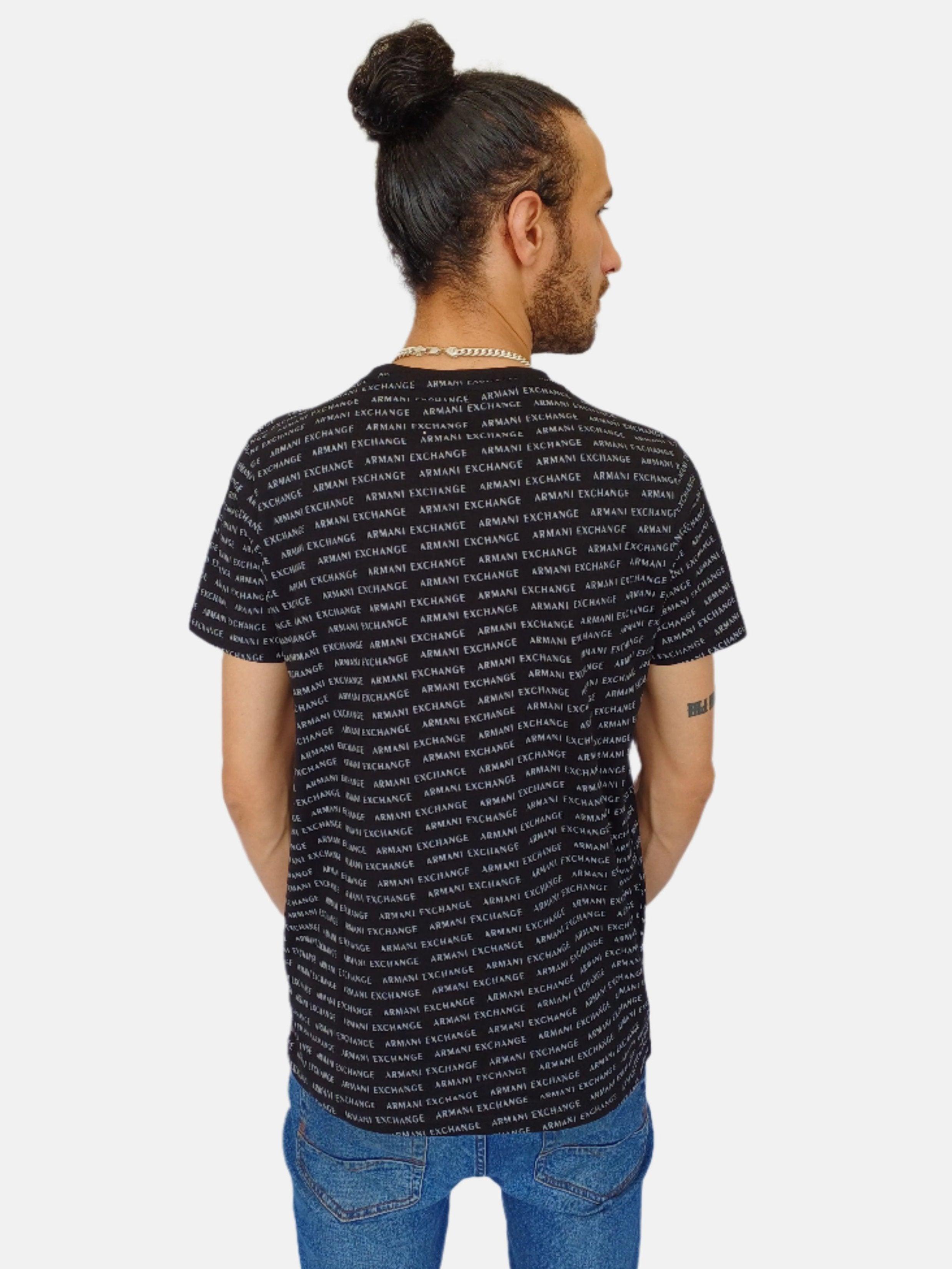 Black Words Printed Armani Exchange